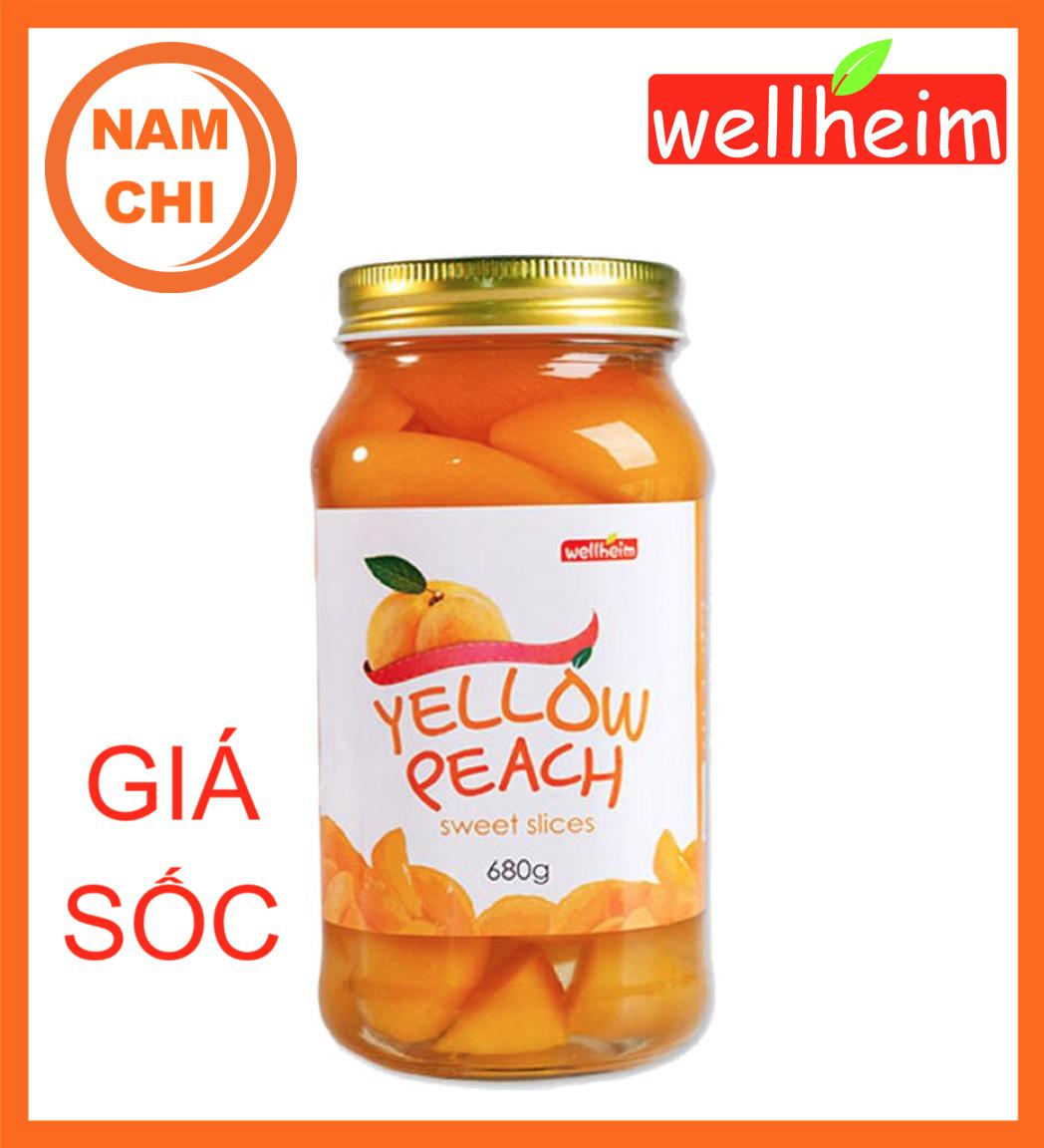 Đào ngâm hàn quốc wellheim 680g - mẫu mới