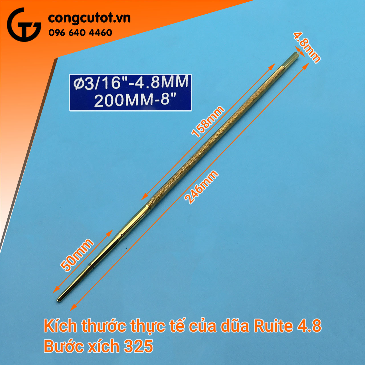 Dũa xích máy cưa ruite phủ titan 200mm