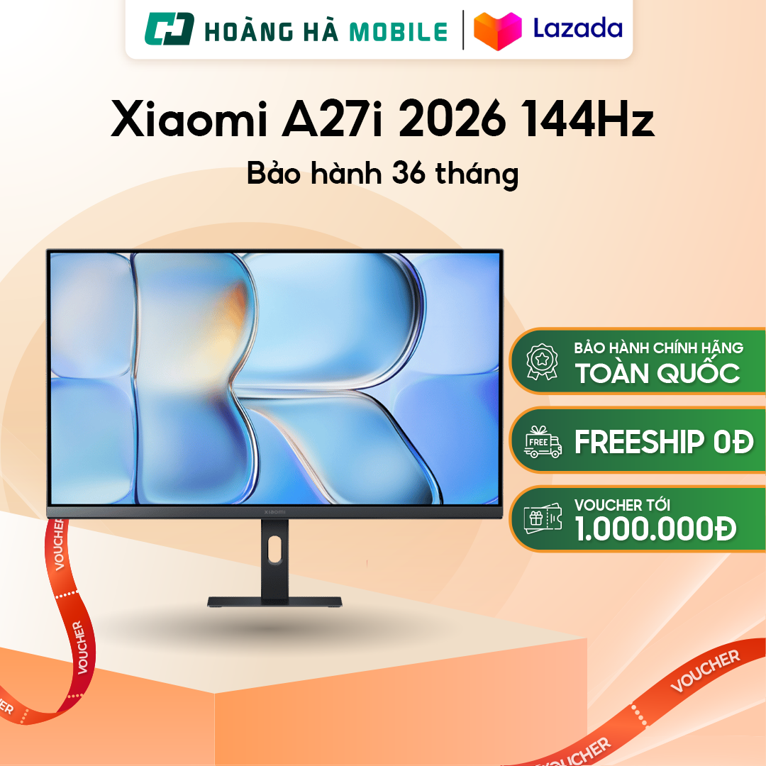 Xiaomi A27I 2026 Monitor (Ela6410Eu) (27 Inch/Fhd/Ips/144Hz/6Ms) - Genuine Giá 2,440,000 Đồng*Miễn phí vận chuyển