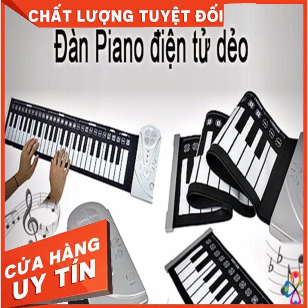 [HCM]Đàn Piano Konix 49 phím cuộn mềm dẻo Flexible MD88P (Không loa cần kết nối máy tính - Có Pedal cáp kết nối USB - Roll Up Midi Keyboard Controller)