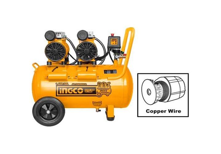 Máy nén khí không dầu 50l hiệu ingco acs215506t