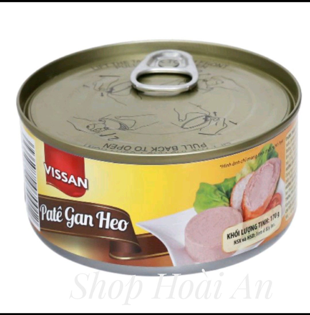 Pate gan heo visan hộp 170g