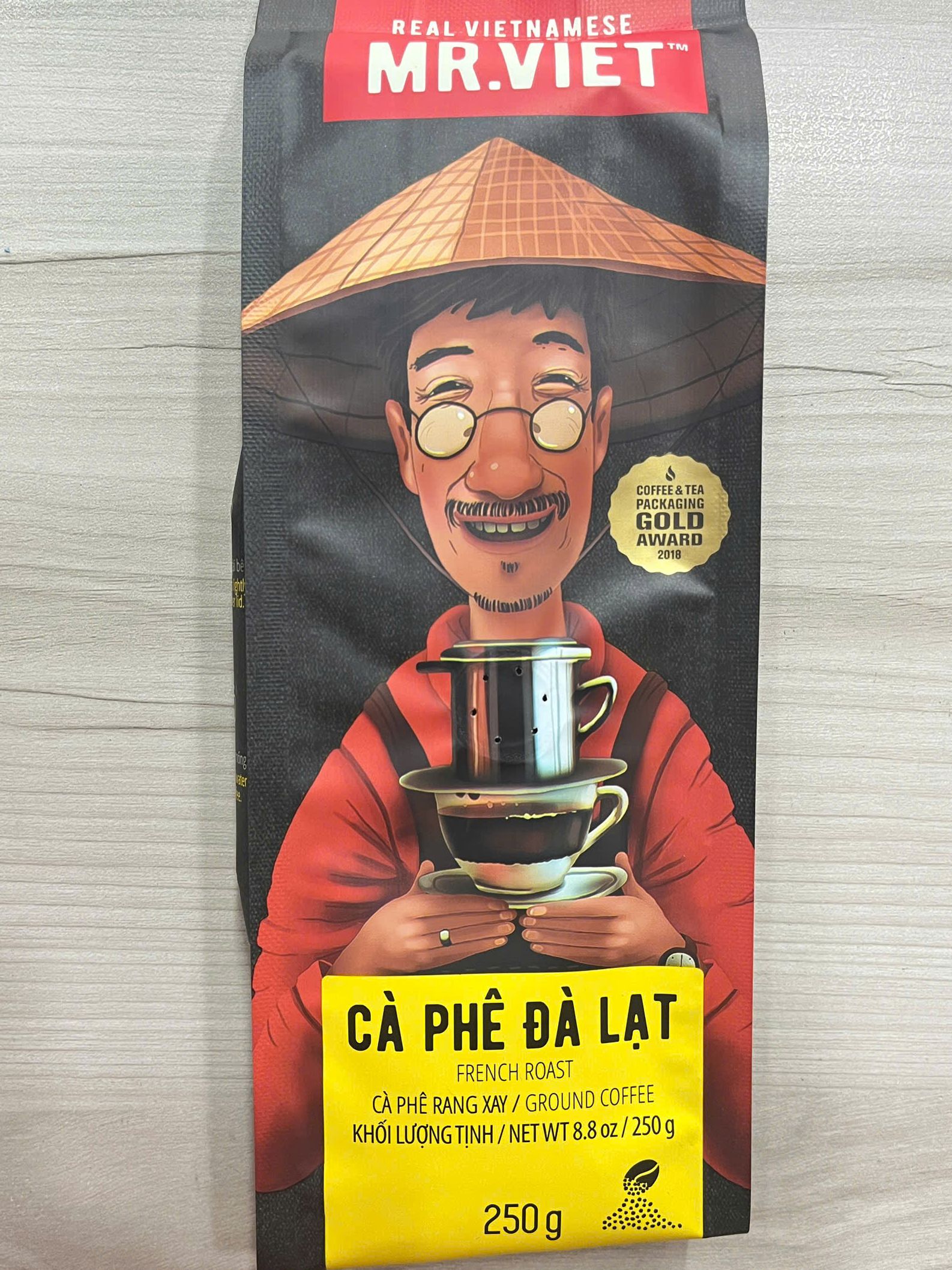 Mr viet dalat ground coffee 250g bag