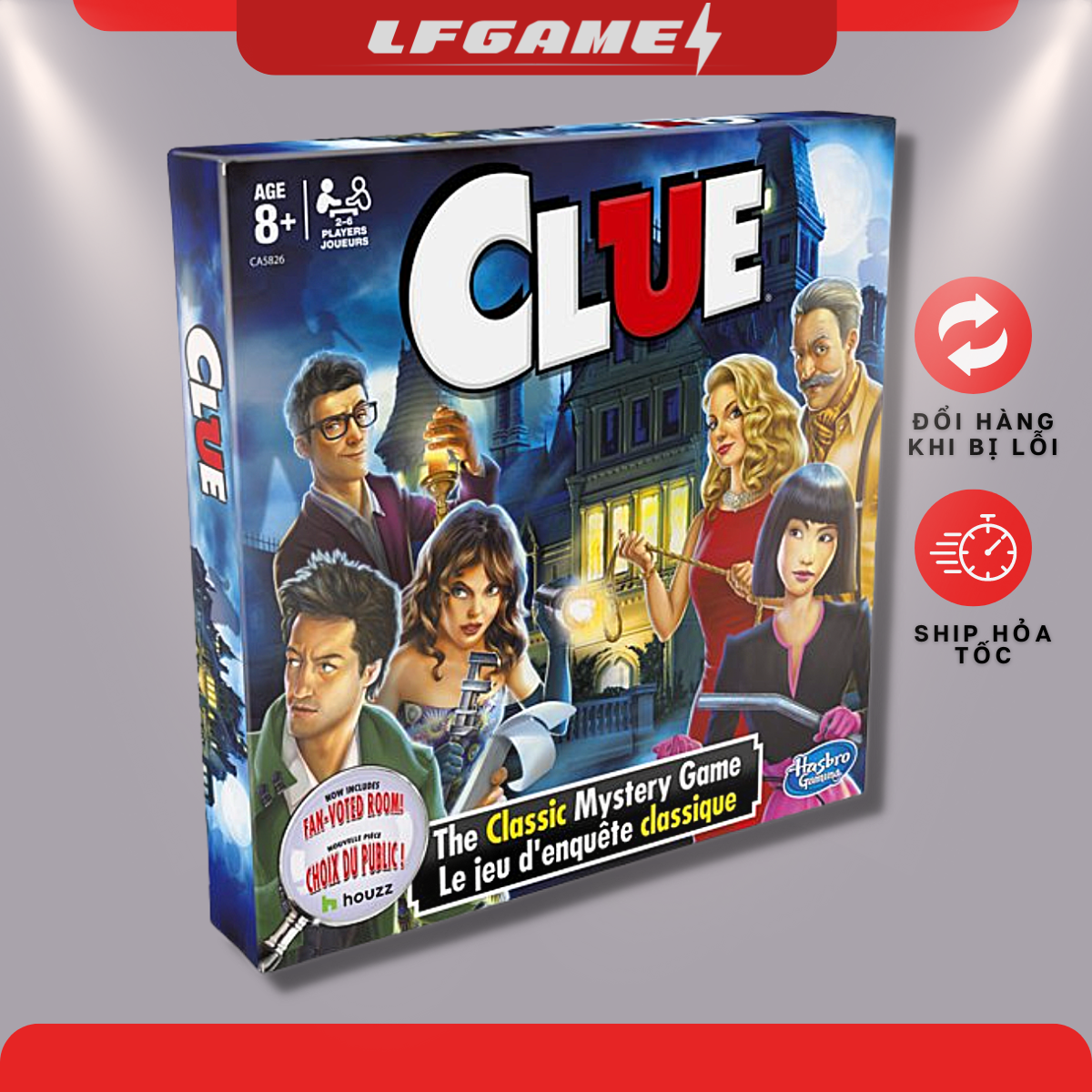 Board game CLUE trò chơi nhập vai trinh thám Suy luận phá án