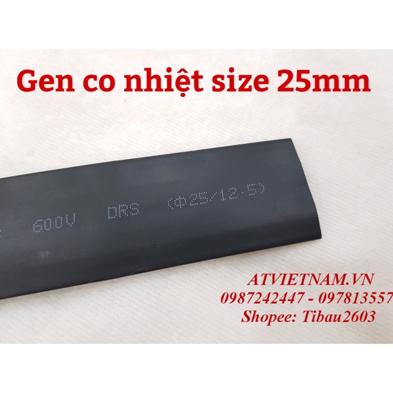 Co nhiệt bọc relay 25mm - dây co nhiệt