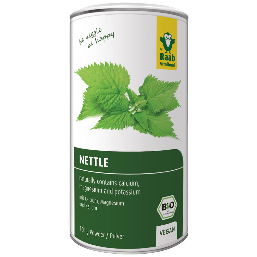 Organic Nettle powder, 160g, Raab Vitalfood