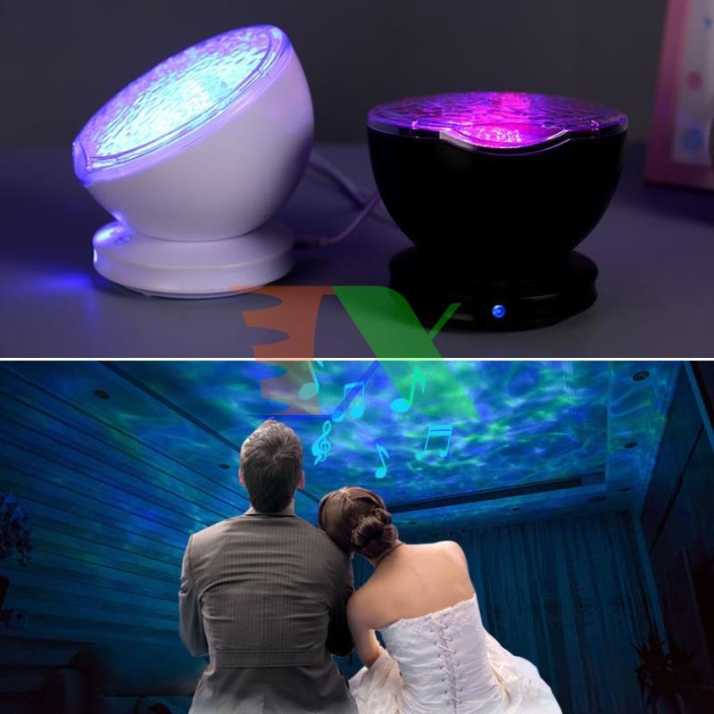 Đèn ngủ sóng biển, Loa âm thanh 3D, Máy chiếu sóng biển sản phẩm cao cấp