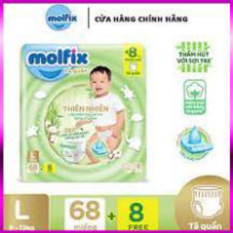Tã Bỉm Quần Molfix Thiên Nhiên Size L Dành Cho Bé Nặng 9 - 13 KG