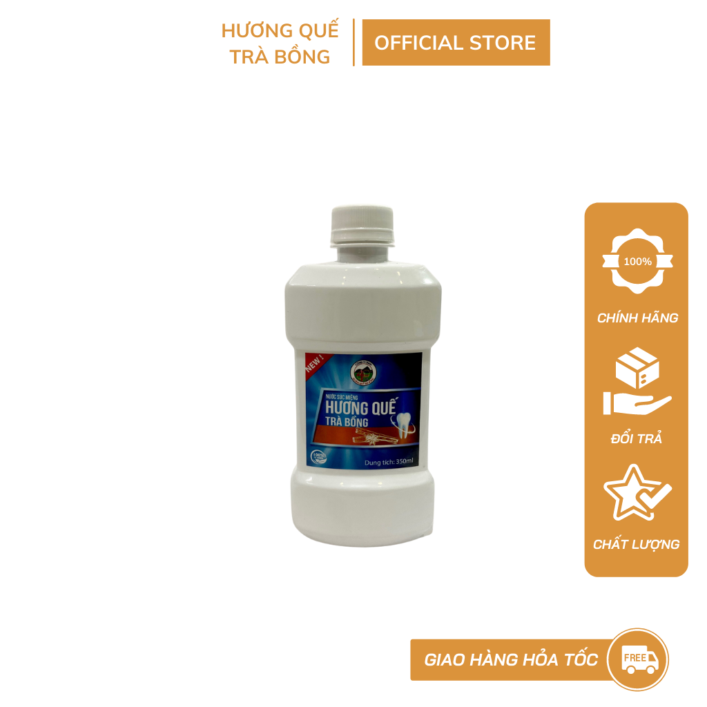 Nước súc miệng quế trà bồng 350ml