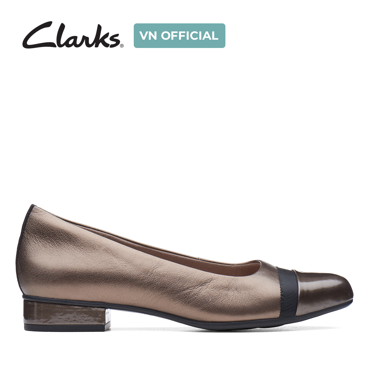 Giày búp bê da nữ clarks - juliet monte