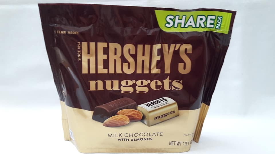 [HCM]Socola Hersheys Nuggets Milk chocolate with Almonds - Mỹ (286g) (date 12/24)