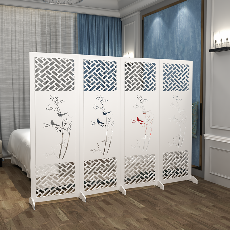 Vách Ngăn Bình Phong Hoa Văn Cây Trúc - IG481