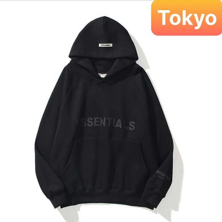 ÁO KHOÁC HOODIE NAM NỮ UNISEX CHẤT NỈ ESSENTIALS CHỐNG LẠNH, NẮNG NÓNG, THU ĐÔNG VẢI DÀY PHOM FROM RỘNG NHẬT BẢN CAO CẤP- TOKYO FASHION