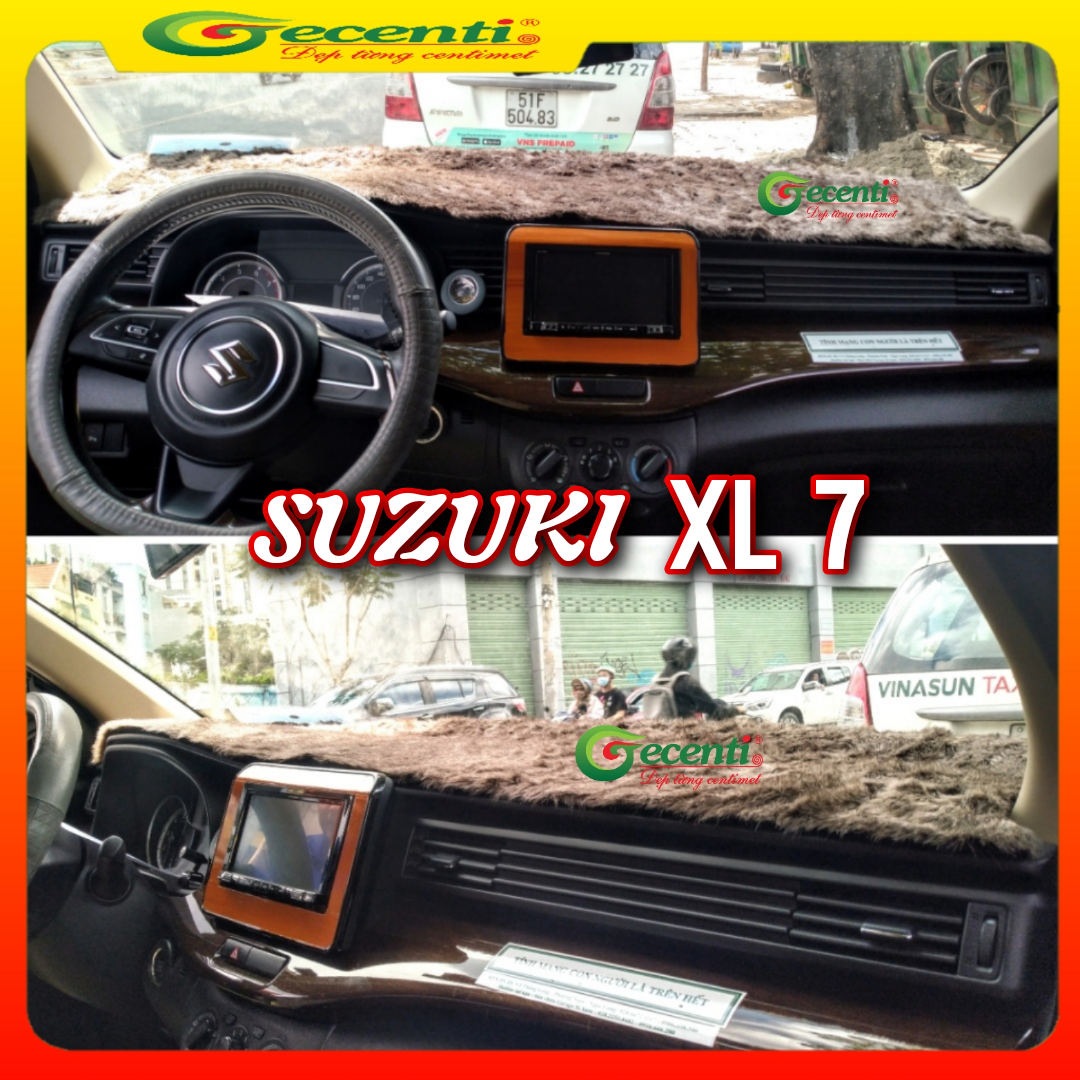 [HCM]Thảm taplo lông thú cao cấp SUZUKI XL7-Thương hiệu GECENTI