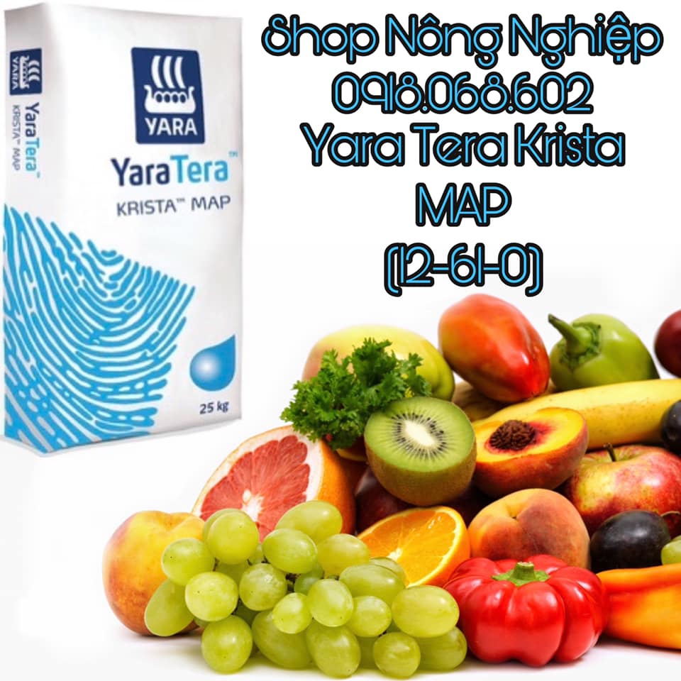 Phân bón hòa tan Yara Tera Krista MAP đóng túi zip 1kg