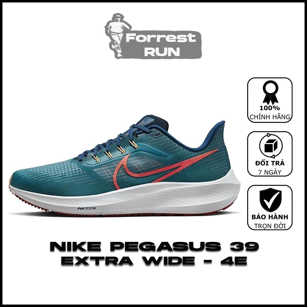 Giày chạy bộ nam chân bè nike air zoom pegasus 39 extra wide 4e dm0174-302
