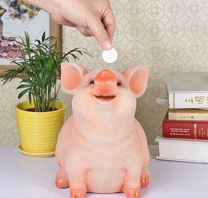 Heo đất 3D ăn tiền, tiết kiệm tiền, ống heo bỏ tiền bằng nhựa kích thước lớn, heo đất 3D siêu dể thương - Cửa Hàng Giá Sỉ