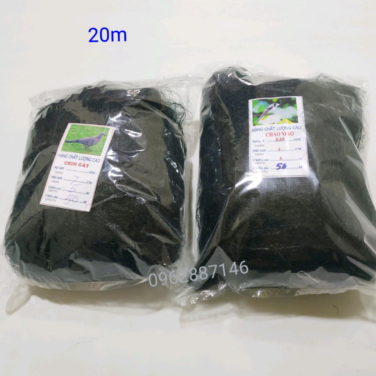 Lưới bẫy chim tàng hình Thái Lan 20m mới về ạ