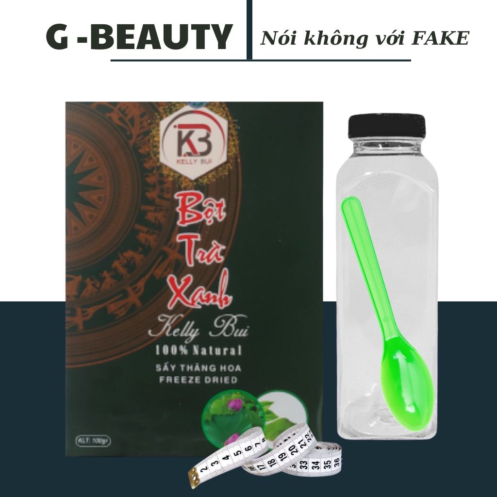 Bột trà xanh kelly bùi 100gr trà xanh