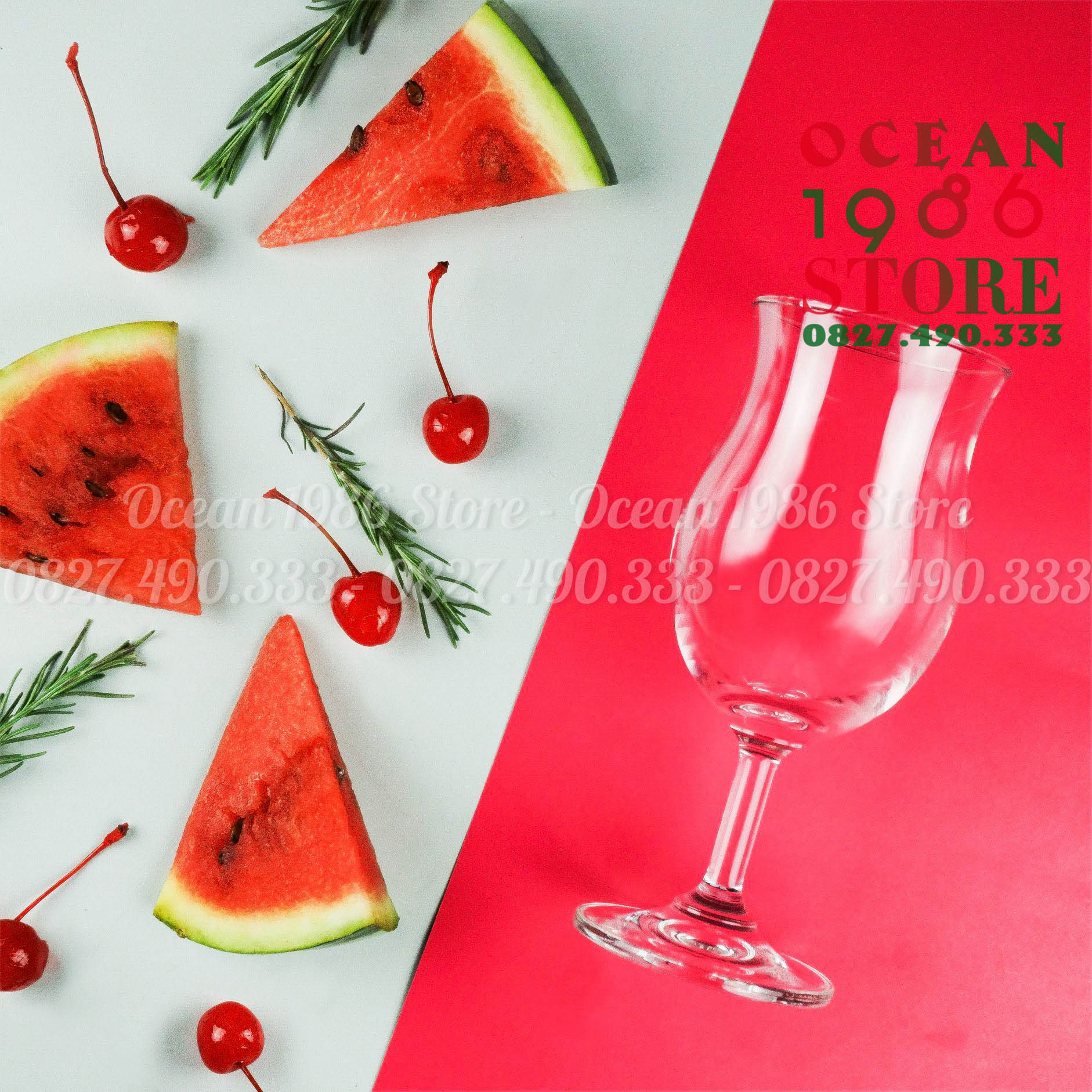 Bộ 6 ly thủy tinh sinh tố poco ocean – 1522h12 – 350ml