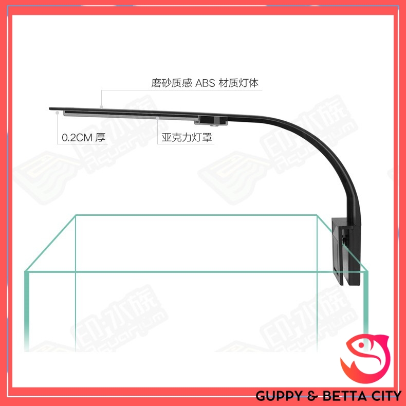 Đèn kẹp led X5 siêu mỏng siêu sáng cho bể thuỷ sinh 25 - 50cm
