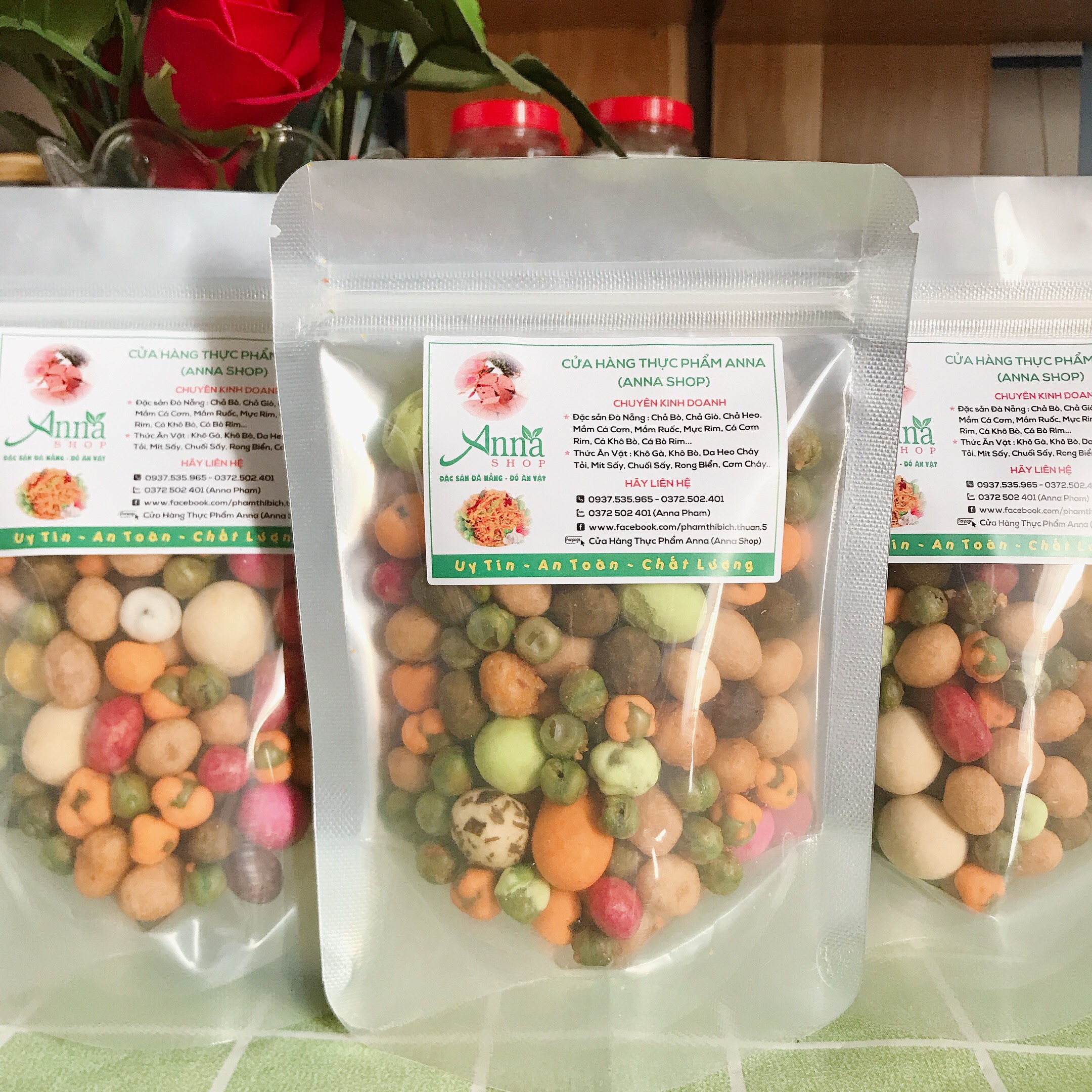[COMBO SIÊU RẺ]3 TÚI ZIP ĐẬU THẬP CẨM MIX 22 VỊ THỰC PHẨM ANNA,ĐA DẠNG HƯƠNG VỊ ,THỨC ĂN VẶT