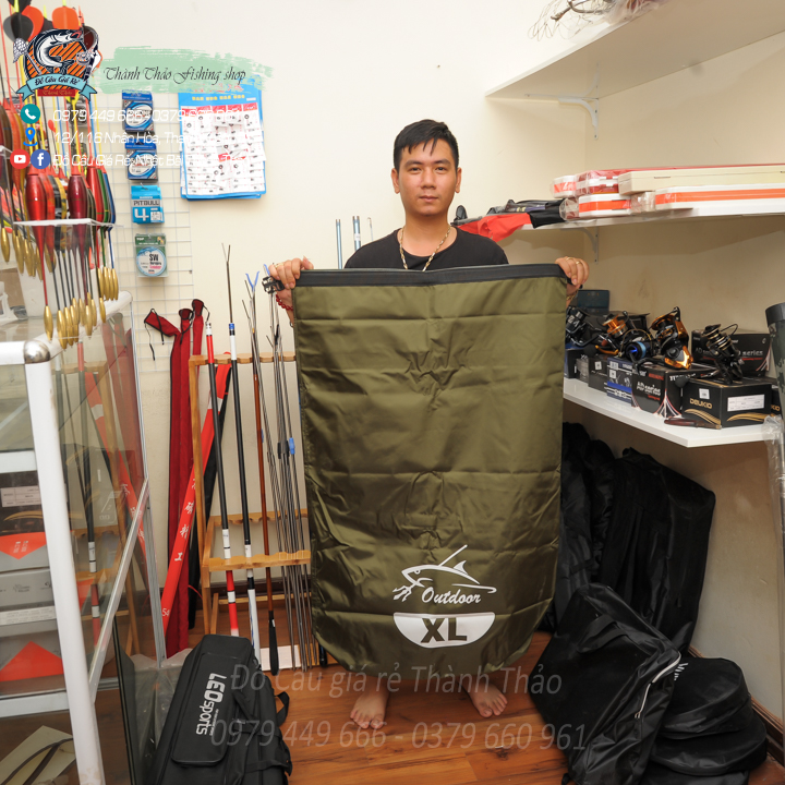 Túi đựng cá SIÊU TO , Size XL , đựng được rất nhiều cá mang về , Chất liệu dầy dặn, chống nước rỏ ra tuyệt đối ( Đẹp Bền Rẻ )
