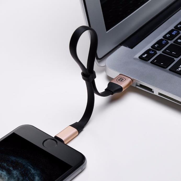 Dây cáp sạc iphone ngắn - baseus 23cm- 16th