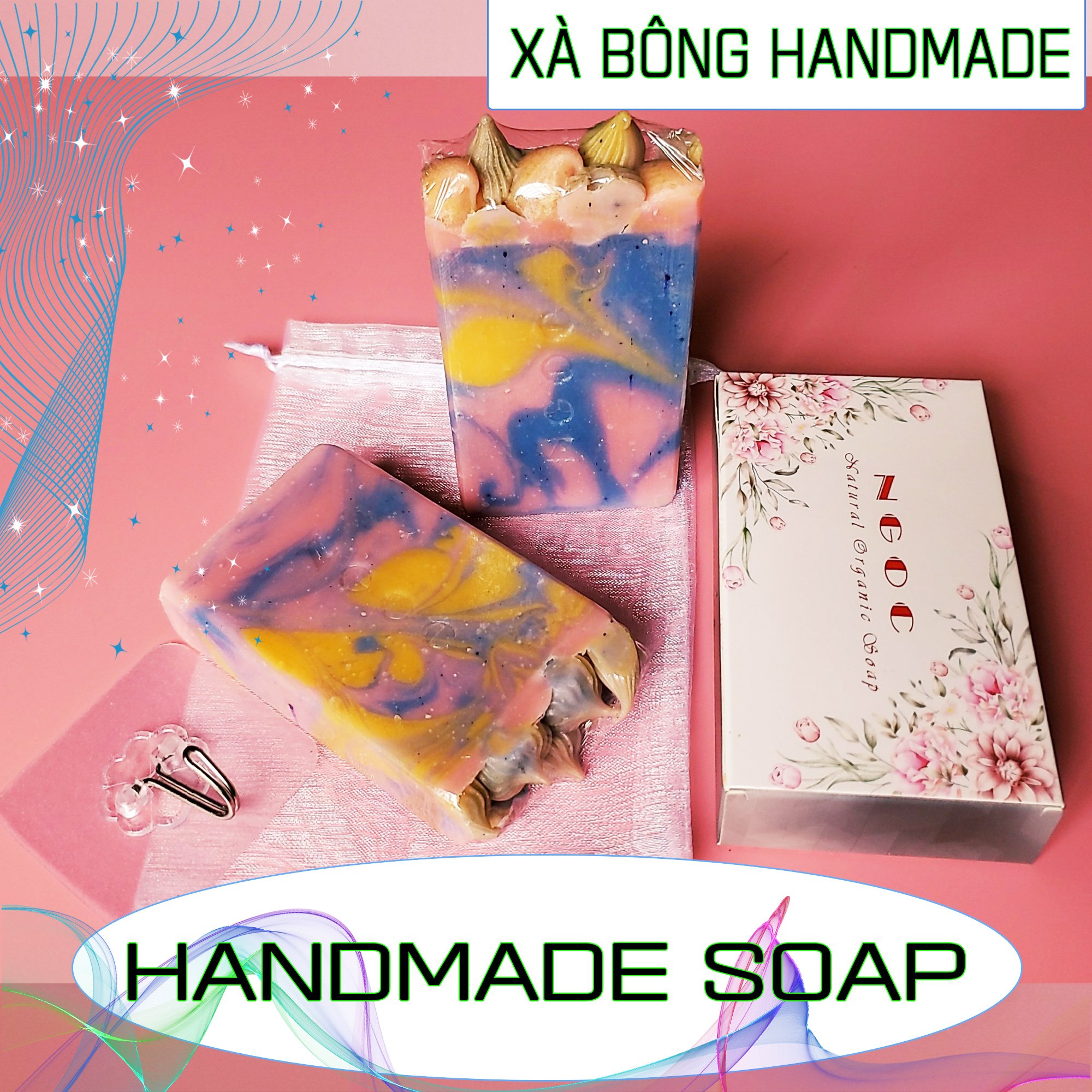 Xà Phòng Hữu Cơ Handmade. Xà Phòng Ngừa Mụn Lưng