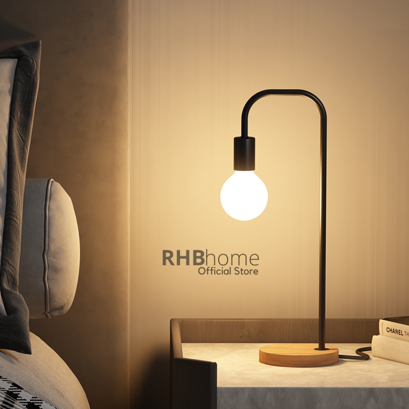 Đèn bàn trang trí bàn làm việc Nordic Minimalist Mordern + tặng kèm bóng đèn ánh sáng vàng 5W
