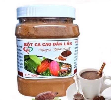 1 hũ bột ca cao đắc lắc nguyên chất sánh mịn