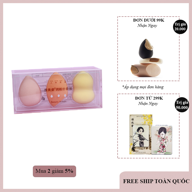 Có 15 miếng bọt biển trang điểm FREESHIP TOÀN QUỐC trong bộ trang điểm, rất dễ sử dụng siêu rẻ (KHUYẾN MÃI 3 NGÀY)