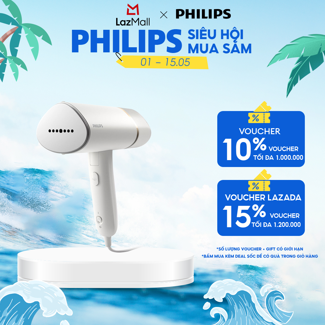 Bàn Ủi Hơi Nước Cầm Tay Philips 3000 Series STH3020/10 - Hàng Phân Phối Chính Hãng