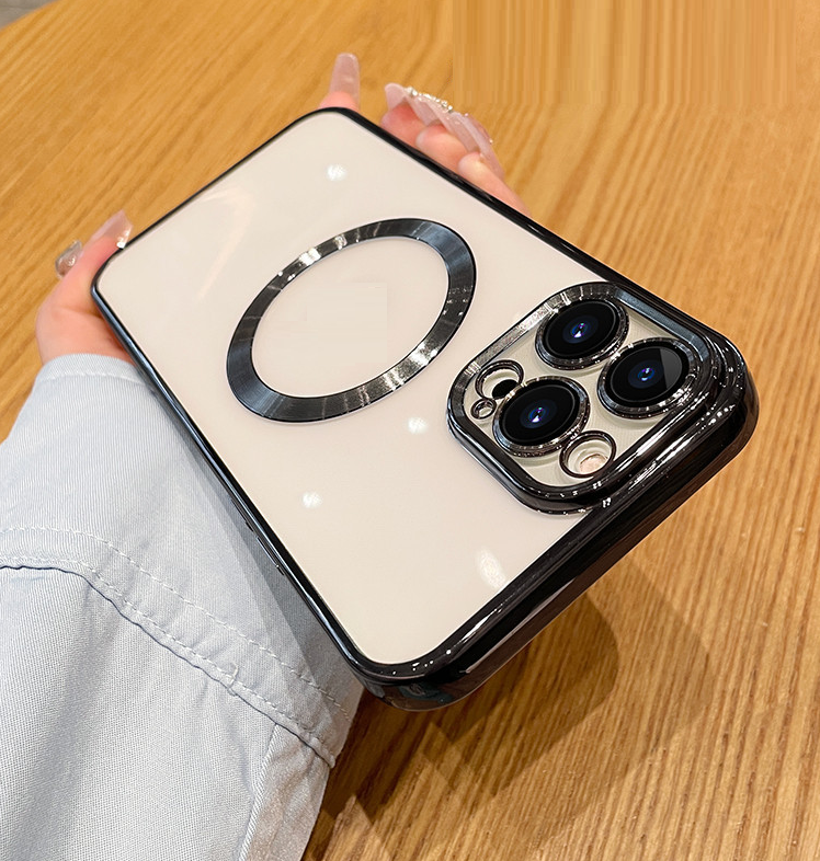 Ốp Hở Táo iphone 14 pro max 11 pro max 12 pro max 13 pro max X xr Xs Max 7 plus 8 - ốp lưng Điện Thoại viền vuông Bảo vệ camera - Màu Đen