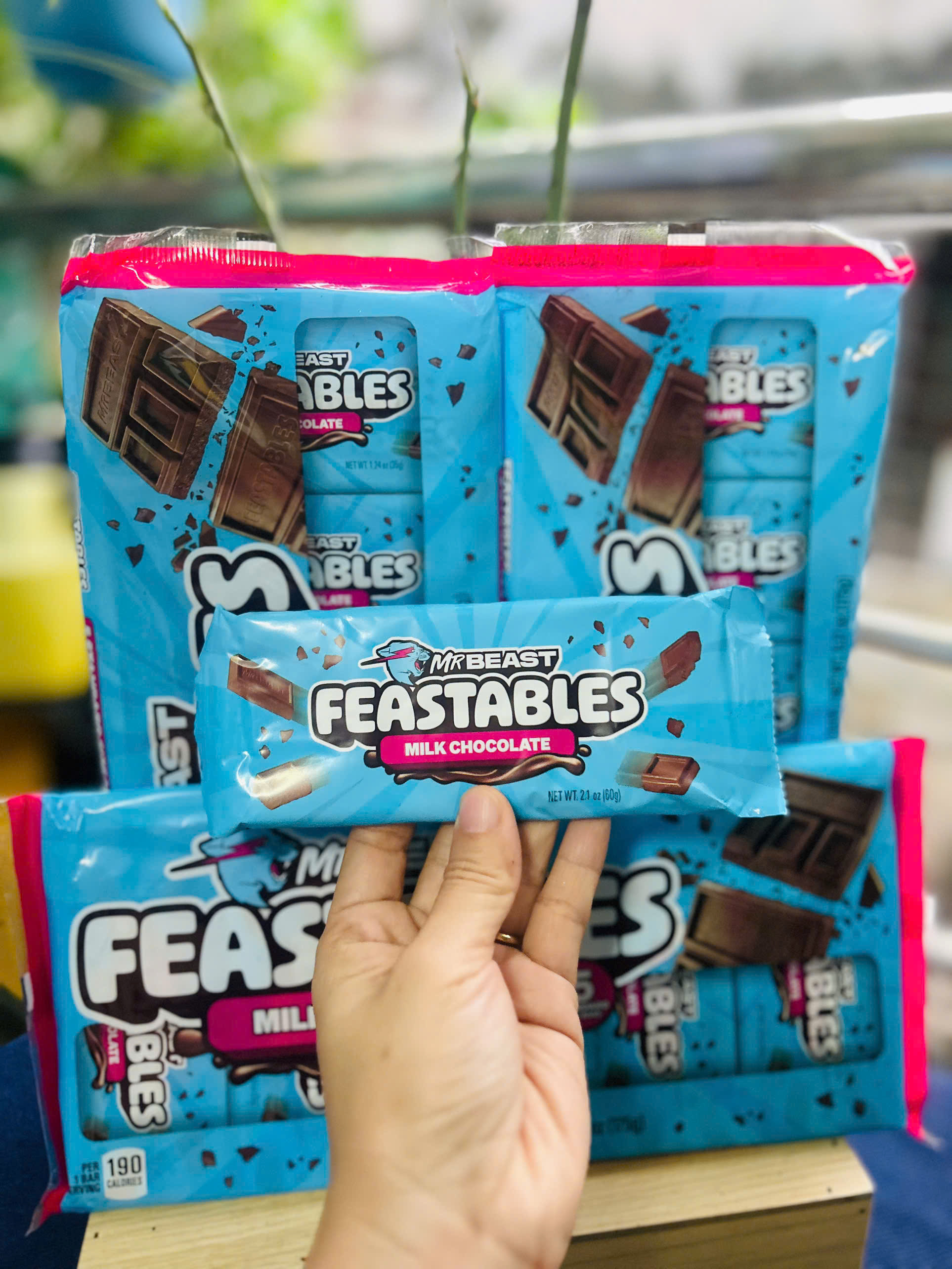 Socola MrBeast FEASTABLE ngon nhất thế giới nhiều vị (tách 1 thanh lẻ)