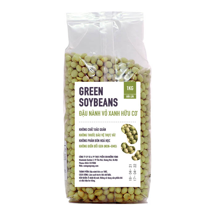 Đậu nành vỏ xanh hữu cơ giống bản địa 1kg