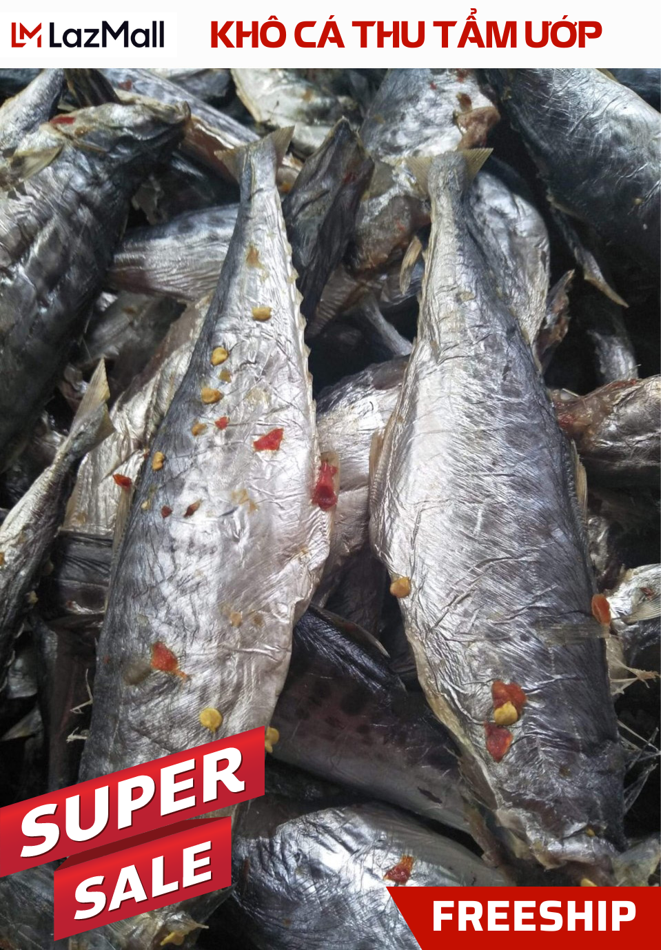 Khô cá thu lạt ,không đầu thịt thơm ngon