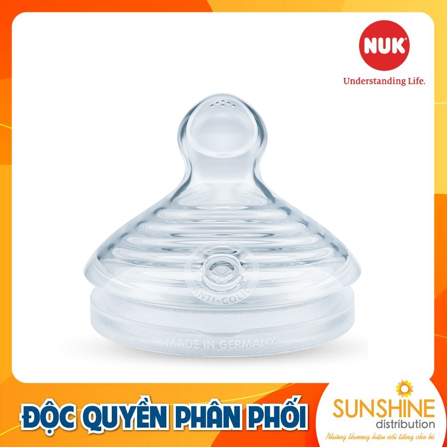 BỘ 2 NÚM TI NUK NATURE SENSE SILICONE S2 - M