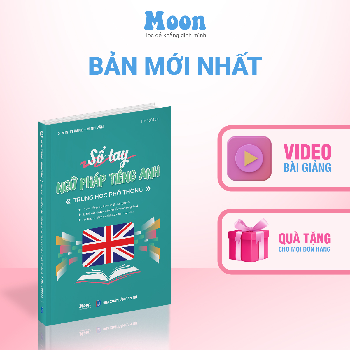 Sổ tay Ngữ Pháp Tiếng Anh cho người mới bắt đầu học Tiếng Anh | Moonbook