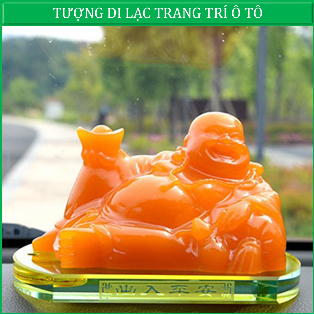Tượng Phật Di Lặc Để Xe Ô Tô Vạn Sự Như Ý,Mang Tài Lộc Bình An.