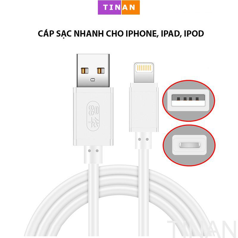 Cáp sạc siêu nhanh cho Iphone, ipad, ipod, siêu nhanh siêu bền