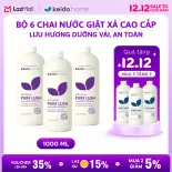 6 CHAI Nước Giặt Xả Cao Cấp Keido.home 1L – Lưu Hương Dưỡng Vải, An Toàn, Giặt Xả 2in1