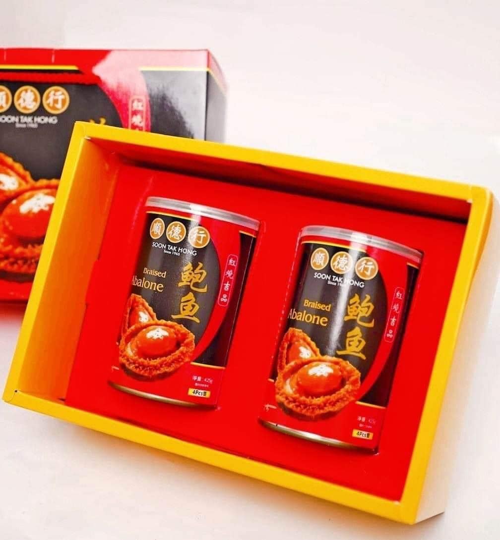 Bào ngư hồng xíu ăn liền hộp 2 -4 -10 con bao mềm , siêu ngon.
