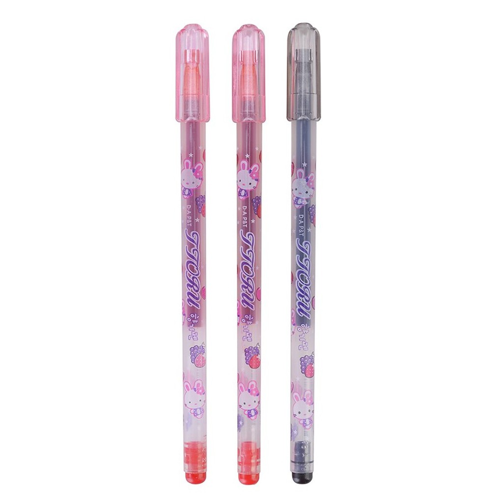 Vỉ 3 cây viết nước toru đỏ đen