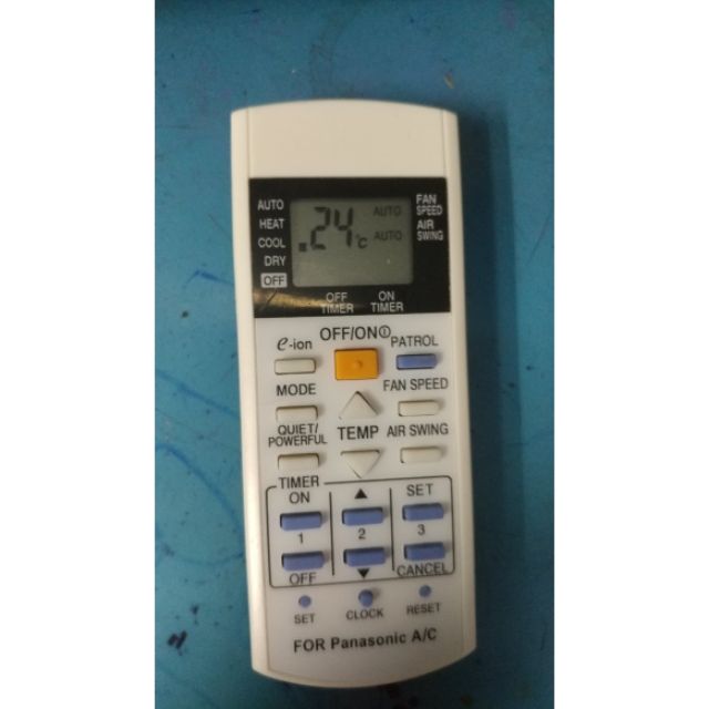 Điều khiển điều hòa panasonic 2 chiều e_ion và patrol.