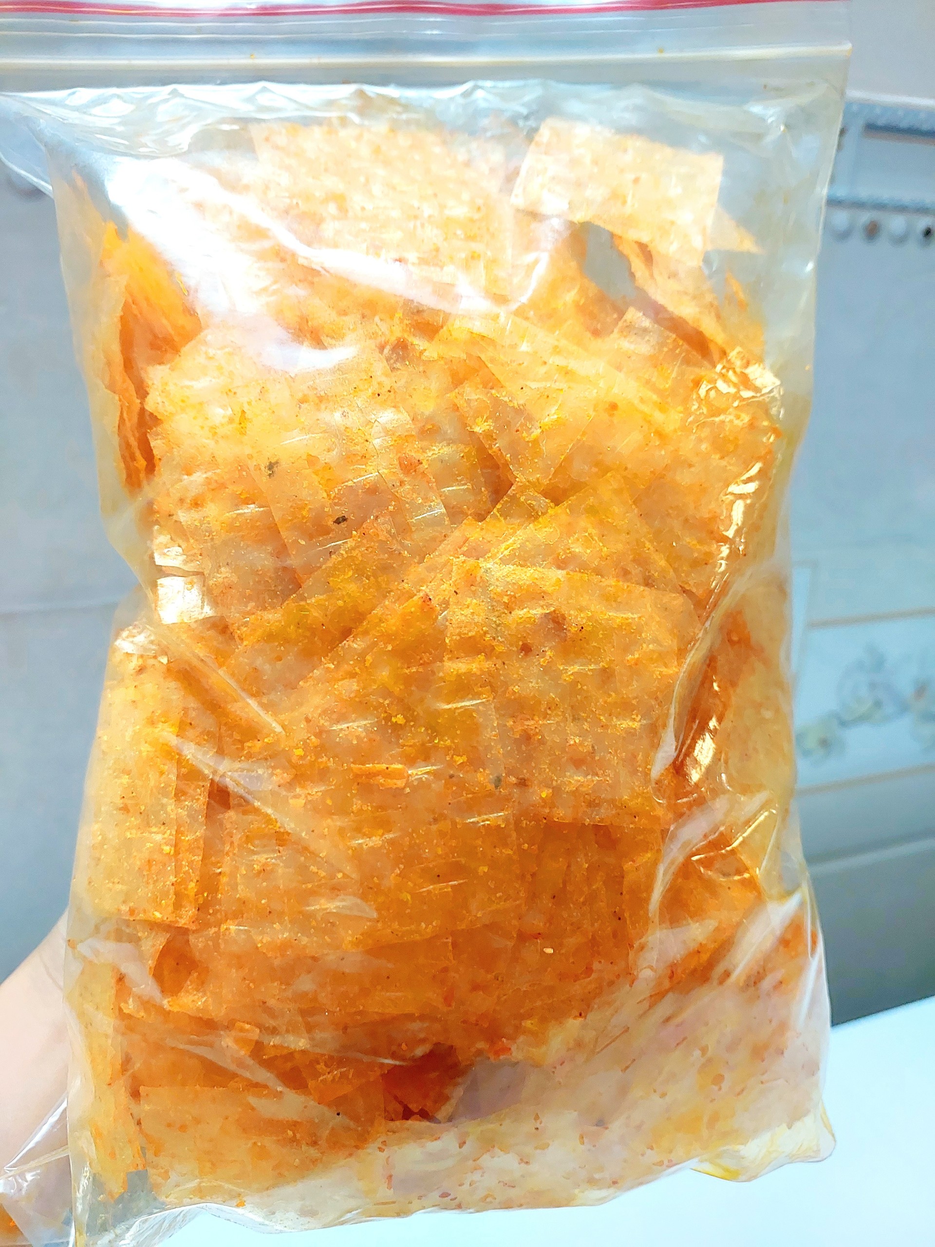 500g Bánh Tráng LẮC PHÔ MAI Miếng Vuông_TiTiMart