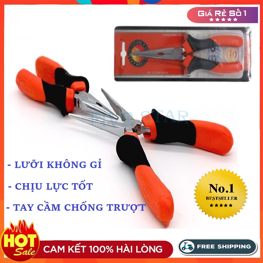 Kìm Điện Vạn Năng RVEDA - LƯỠI SẮC BÉN, CHỐNG GỈ, ĐỘ BỀN CAO, Tay Cầm Bọc Nhựa TPE - Kìm đa năng, kìm cắt, kềm điện chống giật - BH LỖI 1 ĐỔI 1 - FIVE STAR