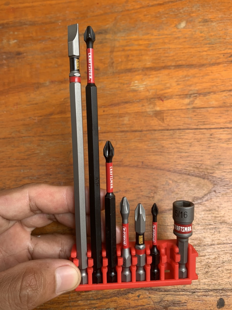 Bộ mũi vít - đầu tôn tem đỏ may mắn thương hiệu Dewalt - Craftsman - Diablo chính hãng chất lượng cao