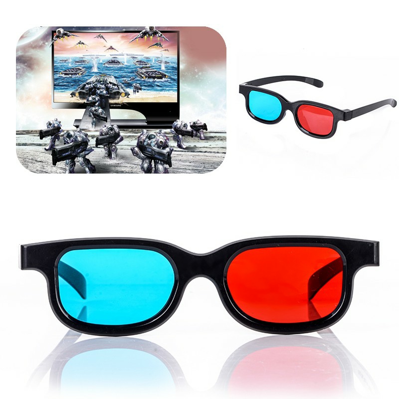 Kính 3D xanh đỏ dùng xem phim 3D, 4D, 5D trực tiếp trên tivi - máy tính - điện thoại. Không cần cài đặt dễ dàng sử dụng. Bảo hành 12 tháng