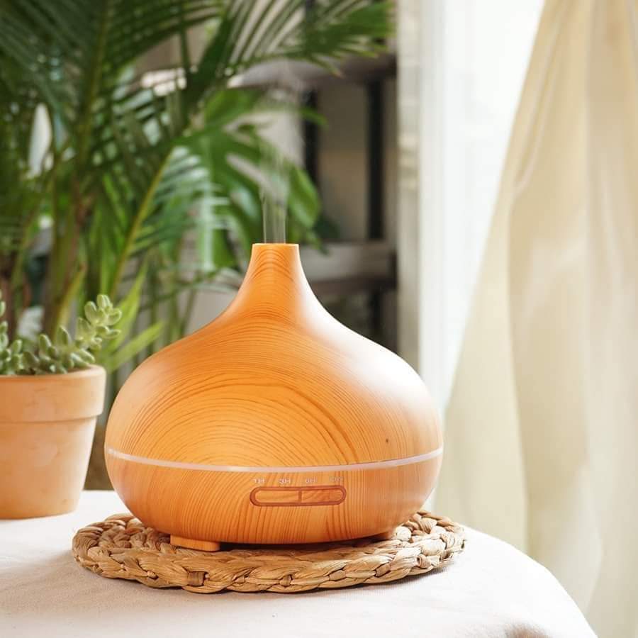 Máy khuếch tán tinh dầu siêu âm 500ml - Tặng kèm tinh dầu, có chế độ hẹn giờ, tự ngắt khi hết nước, bảo hành 6 tháng